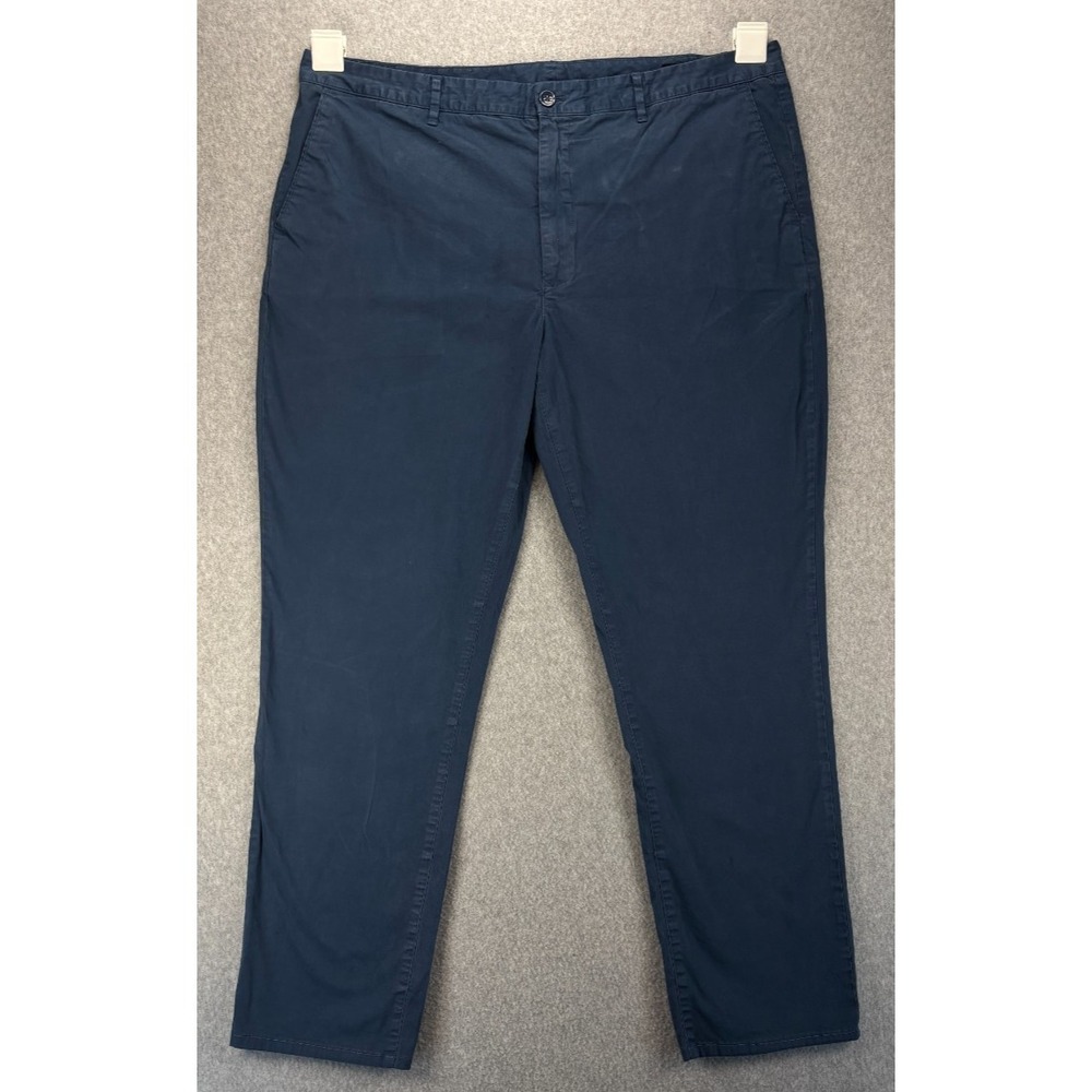BONOBOS Mens Blue Slim Pants Size 42 x 34 cotton‎